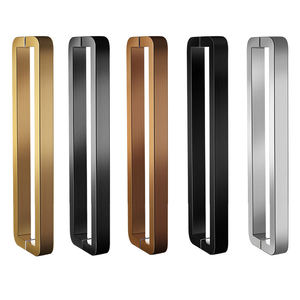 D Shape Bar Wooden <b>Door</b> <b>Handles</b> Aluminum Stainless Steel Black <b>Pull</b> Glass <b>Door</b> <b>Handle</b> Modern Design 5 Year Warranty Easy - Product Image 5