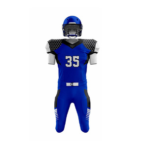 Uniforme de football américain personnalisé par sublimation, 210-250 GSM, respirant, 100% polyester, vêtements d'équipe, logo brodé - Product Image 6