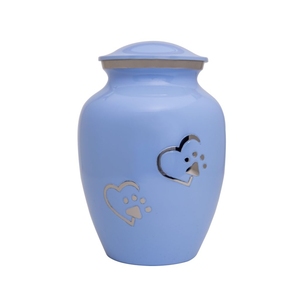 Wholesale Sage Green Brass Pet Cremation Urn Gold Heart Paw Print Pet <b>Ashes</b> <b>Casket</b> <b>for</b> Dog & Cat - Product Image 2