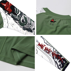 Proveedor Mayorista de Camisetas de Compresión Ecológicas Personalizadas, Spandex/Poliéster, para Entrenamiento de MMA, BJJ, Grappling - Product Image 5