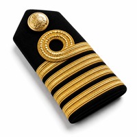 Épaulettes de haute qualité personnalisables en T/C 65/35 polyester certifiées ISO, épaulettes, nœuds de col, badges, haute visibilité, garderie