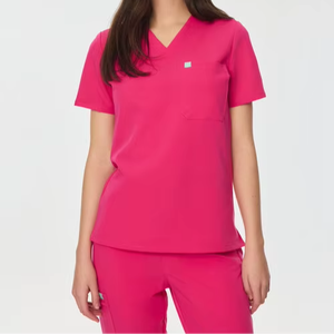 Customized Knitted Polyester Scrubs <b>Sets</b> for Women <b>Doctors</b> Medical Scrubs Uniform From Pakistan - Product Image 1