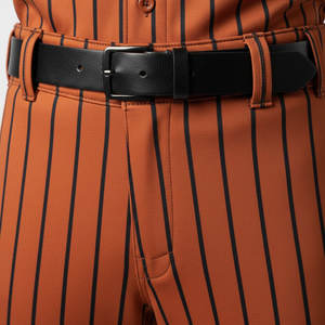 Ensemble uniforme de baseball et softball unisexe personnalisé avec nom d'équipe, maillot à manches courtes à rayures sublimées imprimées numériquement, pantalon à boutons sur le devant - Product Image 5