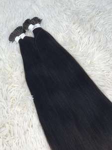 Vente en gros d'extensions de cheveux I-Tip 100% cheveux humains vierges Remy crépus droits à double tirage toutes les couleurs conviennent - Product Image 6