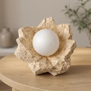 Modern Floral Stone <b>Wall</b> Lamp <b>Sconce</b> Recessed Indoor <b>Light</b> for Bedroom Living Room Hotel Anniversary Baptism Resorts - Product Image 1