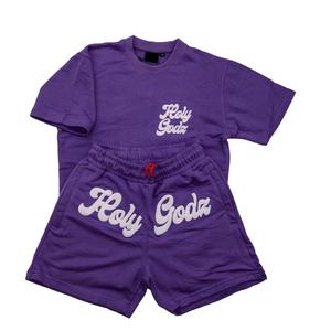 Nouvelle Collection 2025 – Ensemble Short et T-shirt Streetwear Personnalisé en Coton 100% avec Impression Gonflée, Style Hip Hop, Logo et Motifs Graphiques Boxy - Product Image 4
