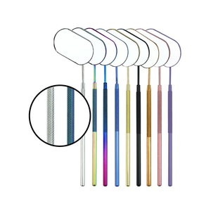 Miroirs à cils portables en acier inoxydable de haute qualité, forme carrée, pour extension de cils et vérification des extensions - Product Image 2