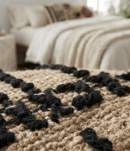 Juego de 4 Fundas de Cojín Estilo Kilim del Suroeste, Tejidas a Mano, de Lana, Yute y Algodón, Decoración Boho Tribal para Sofá, Diseño Geométrico Rústico - Product Image 2