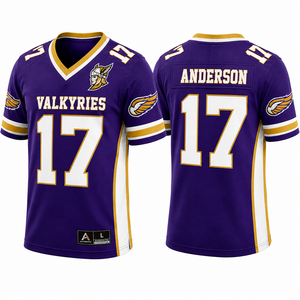 Camiseta de Uniforme de Fútbol Americano Personalizable para Jóvenes, Diseño Escolar, Cómoda, de Alto Rendimiento, Estampada, para Práctica Deportiva, Proveedor - Product Image 3