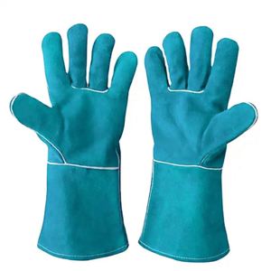 Guantes de Seguridad de Cuero Vacuno de Primera Calidad, Resistentes al Calor y de Alta Resistencia para Uso Industrial en Soldadura - Product Image 4