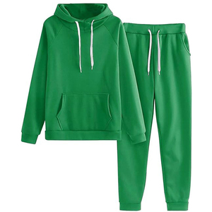 Conjunto Deportivo con Capucha de Alta Calidad 2026, 100% Algodón, Manga Larga, Color Sólido, Corte Holgado Informal, Pantalones y Sudadera con Cordón Ajustable - Product Image 5