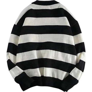 Men's Winter Wool <b>Cable</b> <b>Knit</b> Pullover <b>Sweater</b> Crew Neck Full Sleeve Standard Knitted Solid Color Warm Breathable 280g - Product Image 1