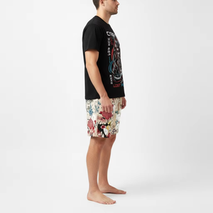 Ensemble deux pièces décontracté unisexe d'été en coton épais respirant : chemise et short en jean – Vente en gros - Product Image 4