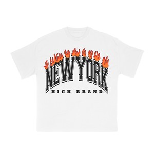 T-shirt blanc simple en coton peigné 220 GSM pour femme, impression sérigraphique personnalisée, impression en relief, logo haute densité, OEM ODM - Product Image 1