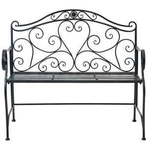 Fresh Selling Traditional Black Outdoor Garden <b>Bench</b> <b>Metal</b> Iron Design for Patio Park Home and Garden Decoration - Product Image 5