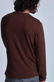 T-shirt unisexe à manches longues, coupe ample, sportif, 100% coton/fibre de bambou, écologique, teint en fil, 260g, à personnaliser - Product Image 2