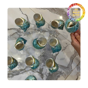 Coupe à cocktail unique en forme de coquillage pour la décoration d'événements, les mariages et le marché de la vente en gros - Product Image 4
