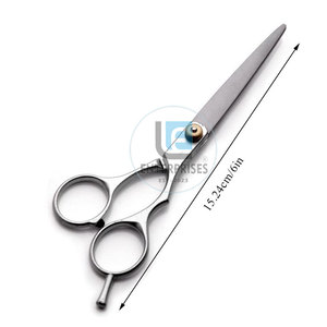 Ciseaux de barbier en acier inoxydable à prise confortable - Durables, légers, pour droitiers, service OEM - Product Image 5