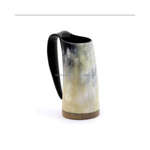 Tasse en corne fabriquée à la main Trinkhorn par Tayyab Handicraft Quality Agate - Product Image 2