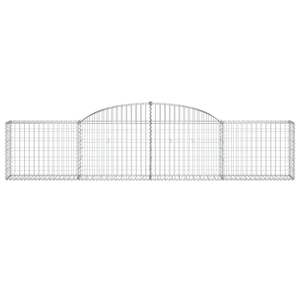 Grand panier gabion décoratif en fer galvanisé argenté pour clôture, treillis et portail - Product Image 3