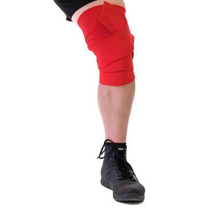 Genouillère Élastique Rouge Unie de Compression pour Hommes et Femmes – Idéale pour le Sport et le Fitness - Product Image 6