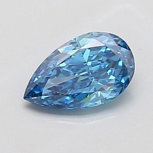 Diamante Suelto en Forma de Pera Azul Intenso de 0.87 Ct, Claridad VS1, Corte Excelente, Certificado, para Joyería de Lujo - Product Image 1