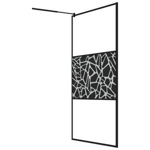 Paroi de douche walk-in en verre ESG noir de 45,3''x76,8'' pour l'amélioration de la salle de bain - Product Image 5
