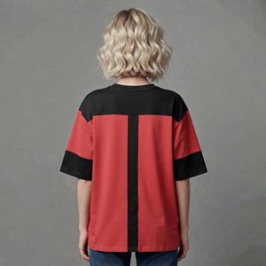 เสื้อยืดผู้หญิงคอตตอน 100% หรูหรา 230GSM ทรงหลวมไหล่ตก 2 สี คุณภาพพรีเมียม หนานุ่ม ขายส่ง รับผลิตตามแบบ - Product Image 3
