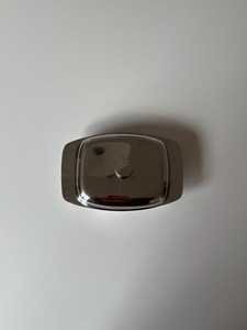 Vintage Stainless Steel Butter Dish | Mid-Century Modern <b>Kitchen</b> Storage Holder - Product Image 4