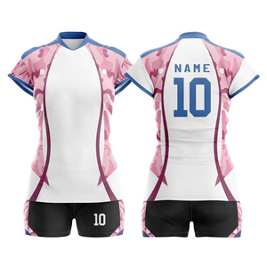 Conjunto de uniforme de voleibol para mujer, jersey y pantalones cortos personalizados, fabricante OEM, uniforme de voleibol para damas, ropa deportiva transpirable - Product Image 6