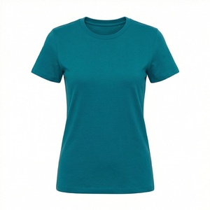 T-shirt en satin de polyester épais pour femme, style décontracté, fabrication professionnelle, respirant, tendance, vêtement de haute qualité - Product Image 1