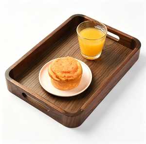 Bandeja rectangular de madera pulida hecha a mano, bandeja decorativa de madera para servir, madera maciza, artesanías de madera, cajas de madera y decoración de pared. - Product Image 6