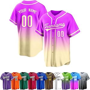 เสื้อเบสบอลพิมพ์ลายแบบกำหนดเอง ชื่อและหมายเลขส่วนตัว สำหรับทุกเพศ 100% โพลีเอสเตอร์ ระบายความชื้น คอวี แขนสั้น - Product Image 2