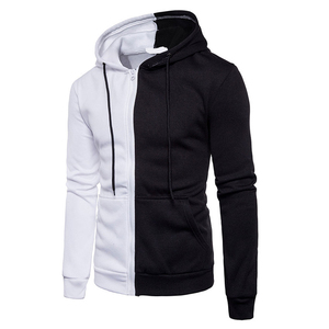 Fabricant de sweats à capuche personnalisés avec fermeture éclair intégrale et logo, sweats à capuche zippés pour hommes/sweats à capuche zippés basiques en coton mélangé - Product Image 1
