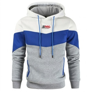 Premium Soft Knitted 100% Cotton Pullover Hoodie Featuring Modern <b>Athletic</b> Fit Ribbed Cuffs Adjustable Drawstring Hood - Product Image 1
