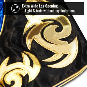 Shorts de Muay Thai de tela satinada ligera, logotipo personalizado, transpirables, para entrenamiento en el gimnasio, cintura elástica, ropa deportiva para hombres y mujeres - Product Image 3