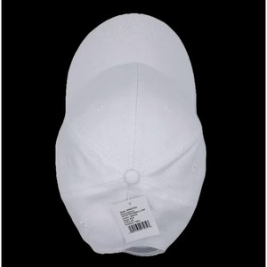 Gorra de Béisbol con Logotipo Bordado, Gorras Deportivas para Correr, 100% Poliéster, Secado Rápido, Sin Estructura, Blancas, para Golf - Product Image 1