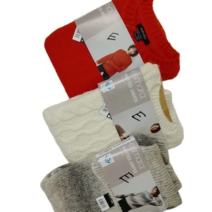 Pull en laine côtelé élégant de haute qualité pour femmes Coupe ajustée Simple Naturel Droit Hiver Chaud Confortable - Product Image 4