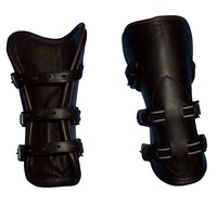 Botte de cheval en néoprène et cuir avec rembourrage en peau de mouton
