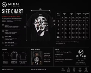 เสื้อยืดคอกลมทรงโอเวอร์ไซส์ สไตล์สตรีทแวร์ ลวดลายกราฟิก ผ้าคอตตอนหนา ทรงหลวม ไหล่ตก สำหรับผู้ชาย - Product Image 3