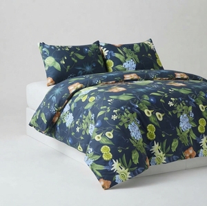 Drap de lit en satin vert Vienne T=200, 100% coton, tissé uni, respirant, toutes saisons, style simple, usage domestique - Product Image 2