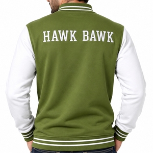 Veste varsity premium pour homme, style vêtements d'équipe personnalisés, confortable pour tous les jours, mode streetwear moderne, veste varsity zippée pour homme - Product Image 3