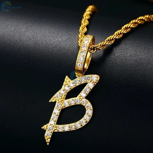 Custom Moissanite <b>Initial</b> Letter <b>Pendant</b> 925 <b>Silver</b> 18K Gold Plated Hip Hop Style Iced Out Charms Personalized Jewelry For Gifts - Product Image 4
