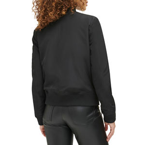 Blouson Bomber Personnalisé avec Logo pour Femme – Veste Tendance à Fermeture Éclair Intégrale Style Universitaire pour Femme – Vente en Gros - Product Image 2