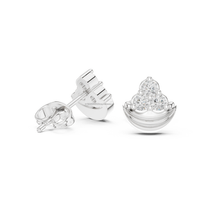 Pendientes radiantes de oro de 10 quilates Pendientes de perlas del Día de la madre Caja de regalo incluida Aspecto elegante - Product Image 6