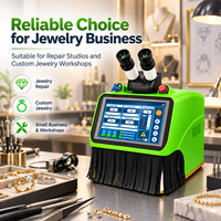 Soudeuse laser professionnelle pour bijoux Riselaser 60W YAG, machine de soudage par points pour la réparation de bagues en or et en argent avec écran HD et microscope