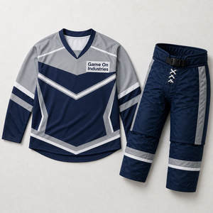Wholesale Sports Jersey Matching Pants Athletic Uniform Performance Apparel OEM Private Label Custom Ice Hockey Teamwear Set - Product Image 1