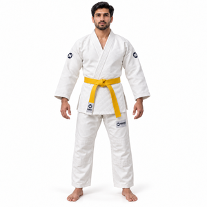Uniforme de Judo al por Mayor, Transpirable, de Secado Rápido, Ligero, 100% Algodón, Costuras Resistentes, Duradero, para Artes Marciales - Product Image 3
