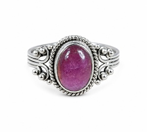 925 Sterling <b>Silver</b> Pink Tourmaline Bezel <b>Set</b> <b>Ring</b> Handmade Designer Gemstone <b>Ring</b> for Women October Birthstone Fine Jewelry - Product Image 6