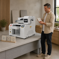 Machine d'impression UV ST3040 pour la personnalisation de carnets, stylos, boîtes cadeaux, coques de téléphone et produits promotionnels